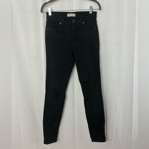 Madewell Black 9" High-Rise Skinny Jeans Womens Size 26 - Picture 2 of 7